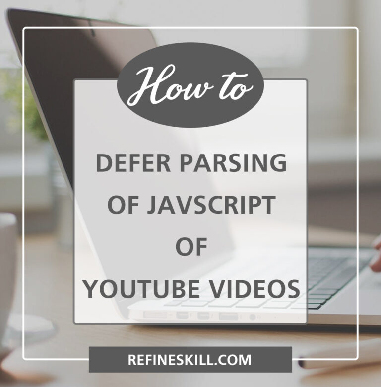 Defer parsing of JavaScript