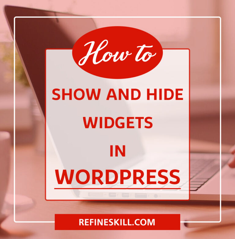 show hide widgets